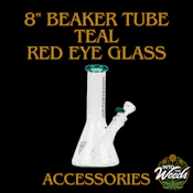 8" Beaker Tube - Teal