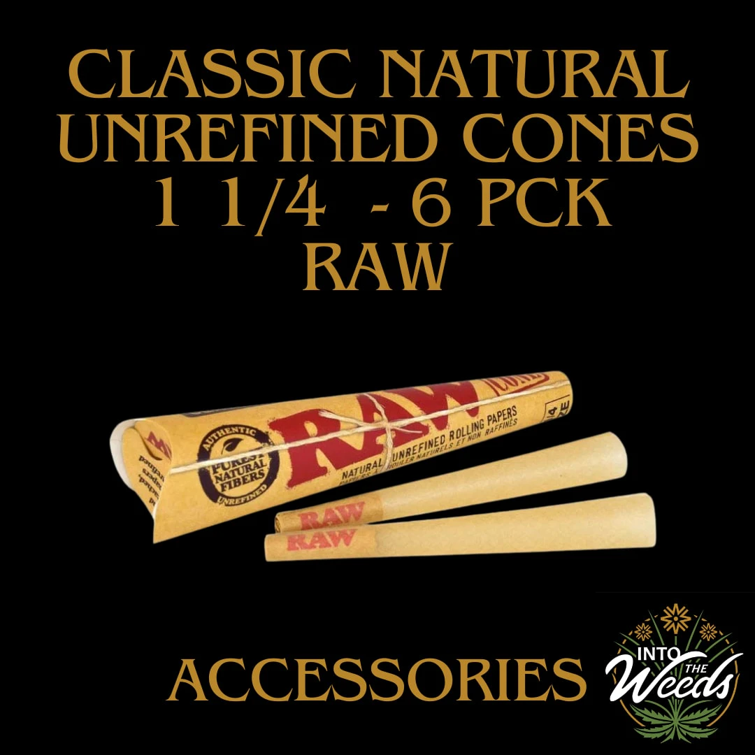 Raw - Classic Natural Unrefined Cones 1 1/4  - 6 pck (Raw) Main Image