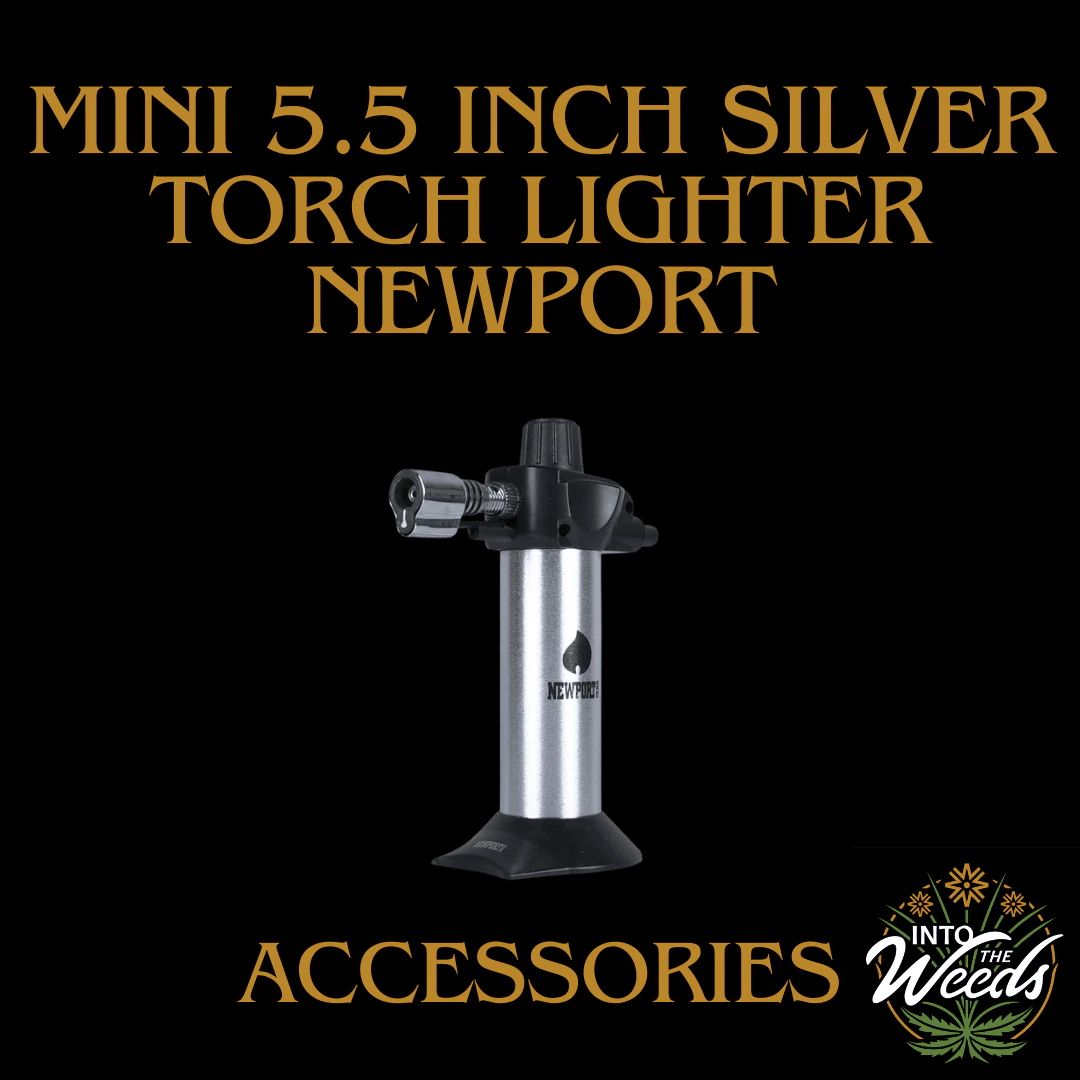 NEWPORT - Mini 5.5 inch Silver Torch Lighter (Newport) Main Image