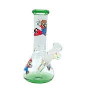 8" Mini Beaker Glass Bong (MARIO)