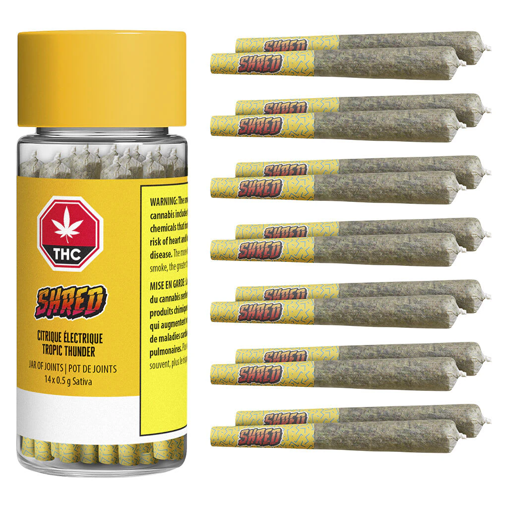 SHRED - Tropic Thunder Jar of Joints Pre-Roll 14x0.5g Pre-Rolls Main Image