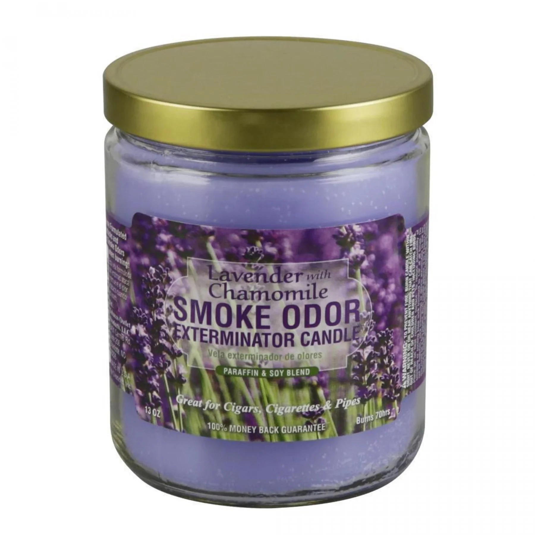 SMOKE ODOR EXTERMINATOR - Smoke Odor Exterminator Candle - Lavender with Chamomile (13 oz) Main Image