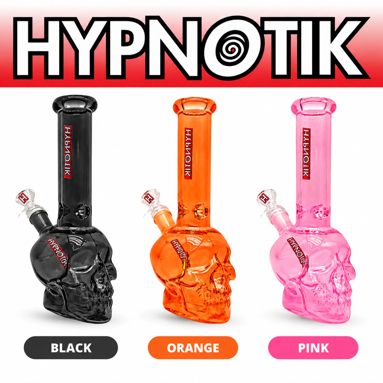 HYPNOTIK - HYPNOTIK - 8 INCH SKULL BONG Main Image
