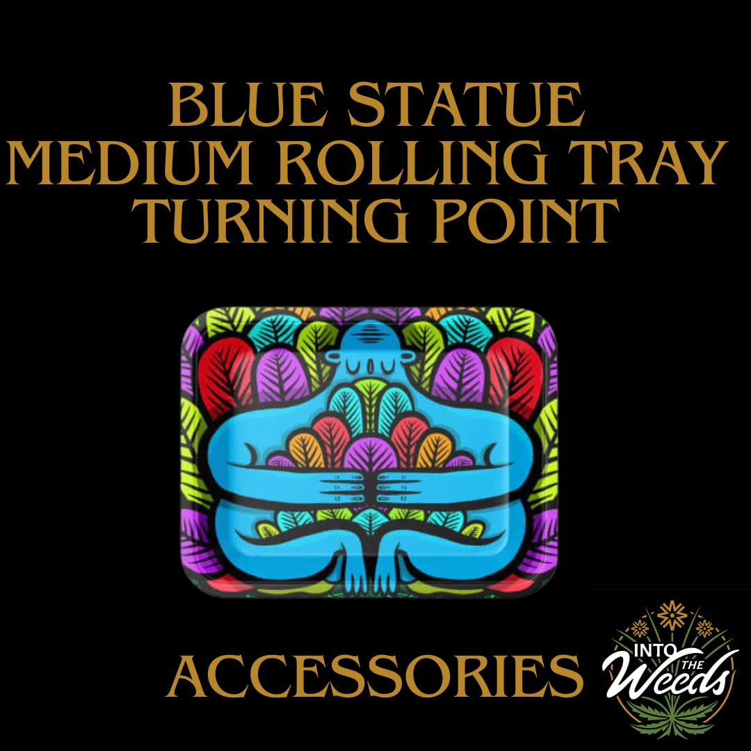 Turning Point - Blue Statue Medium Rolling Tray Main Image
