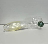 Glass Hand Pipe w/Marble
