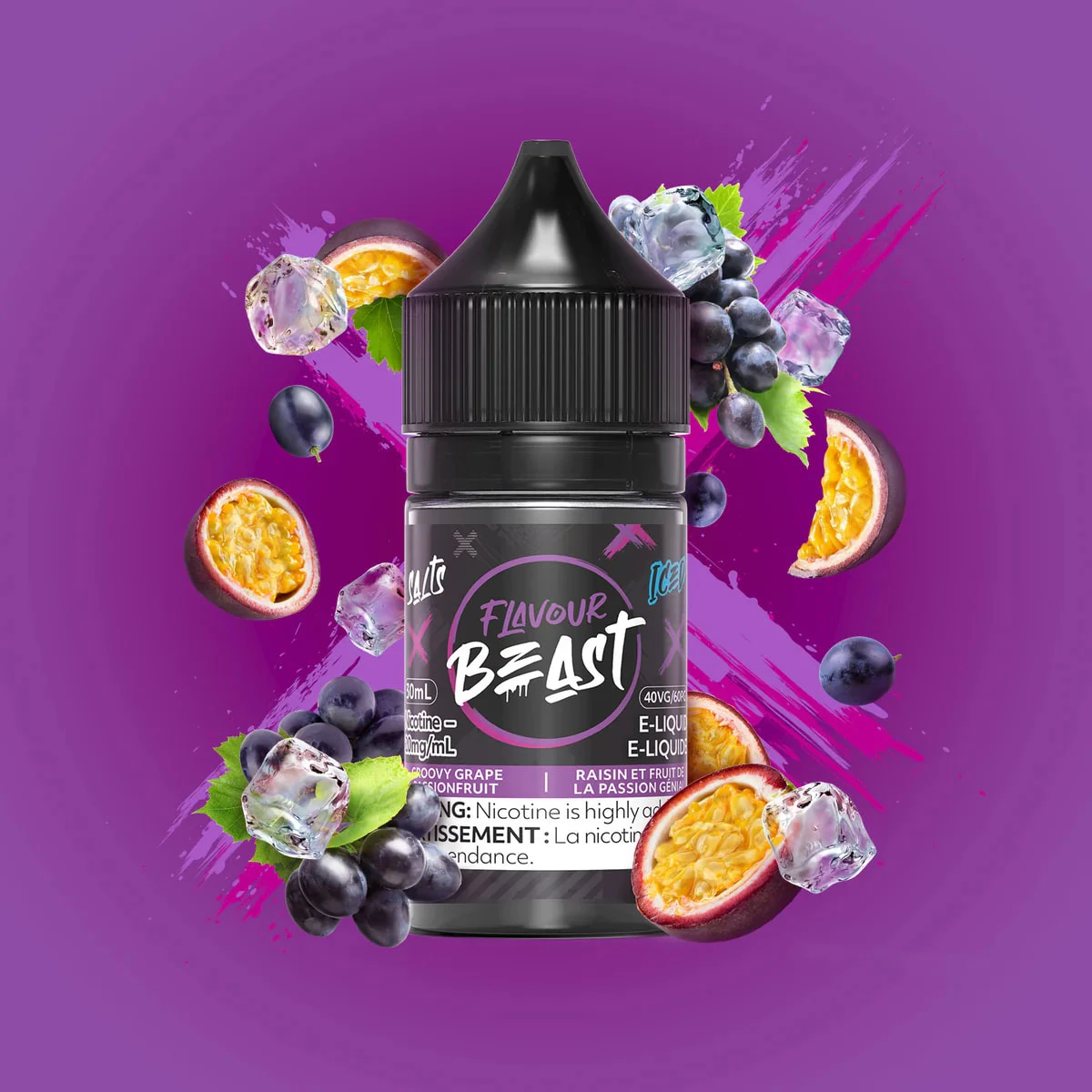 Flavour Beast - Flavour Beast - Groovy Grape Passionfruit Iced 20mg Main Image
