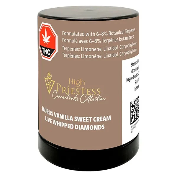 HIGH PRIESTESS - High Priestess Taurus Vanilla Sweet Cream 1.2g Live Whipped Diamonds Main Image