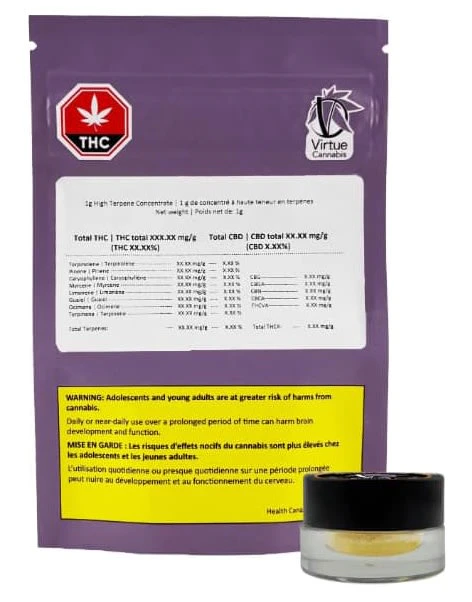 VIRTUE CANNABIS - Strawiwi Dabs Diamonds & Sauce (1g) - Virtue Cannabis Main Image