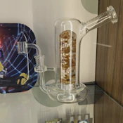 8" Twisty  Flower with Light Dab Rig