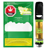 Electric Green Frog Pure Diamonds 0.95g Vape Cartridge by Sticky Greens