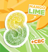 Fully Blasted Mango Lime 1:1 CBC Gummies (10 x 10mg) - Spinach