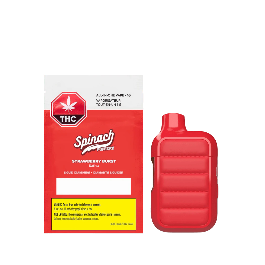 SPINACH - Spinach Pufferz Strawberry Burst AIO Vape - 1g Main Image