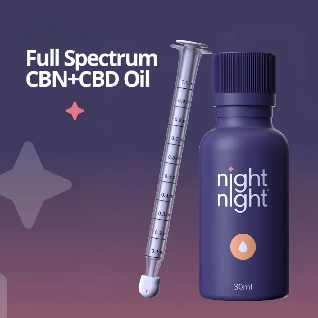 NIGHT NIGHT - NightNight Full Spectrum 28.4g CBN PLUS CBD Oil Main Image