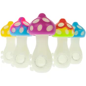 Silicone Mushroom Glow Hand Pipe