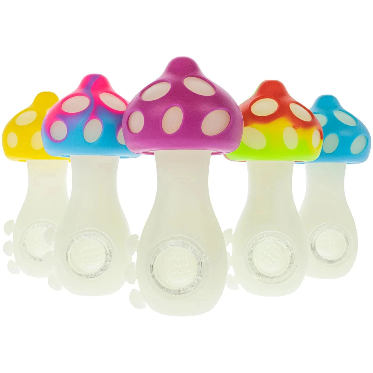 KDK Distributors (1752288 AB LTD) - Silicone Mushroom Glow Hand Pipe Main Image