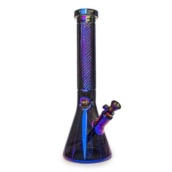RED EYE TEK GLASS - ACC - Red Eye Tek - 15" 7mm Thick Terminator Traditions Series Facetted Quarter Pattern Water Pipe Main Image