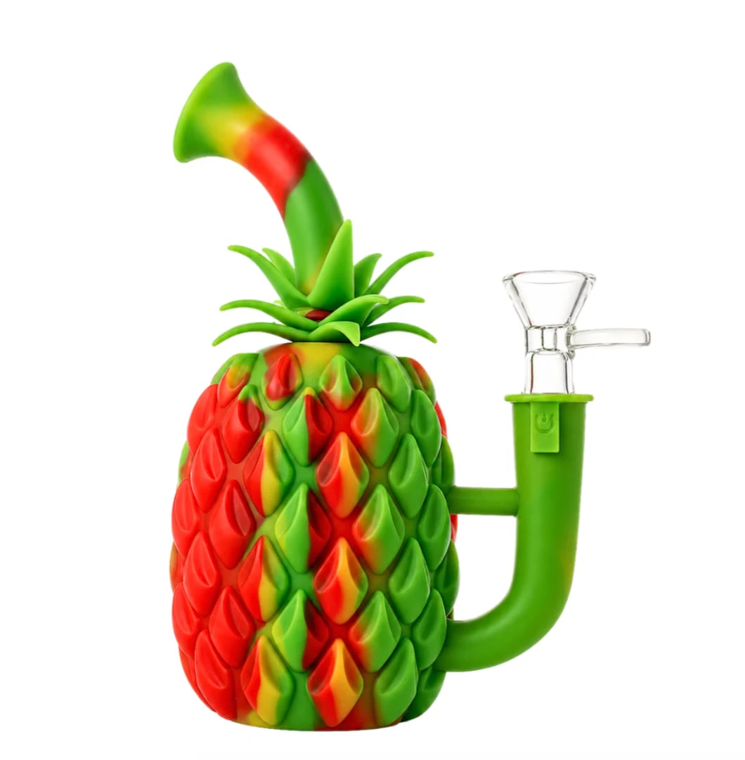 ARSENAL - 10" Arsenal Pineapple Paradise Silicone Waterpipe Main Image