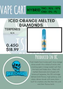 SKULL CRUSHERS - ICED ORANGE MELTED DIAMOND CART