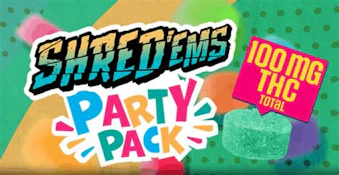 Shred'ems Party Pack Fast Sourberry Smash 100mg THC