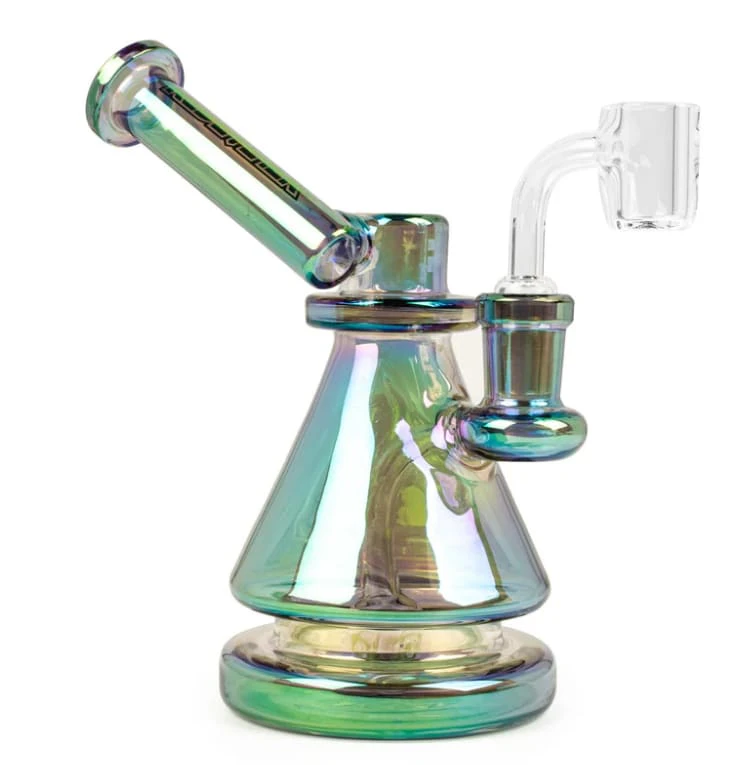WEST COAST GIFTS - ACC - Red Eye Tek - 6" Green Metallic Terminator Finish Vector Concentrate Rig Main Image