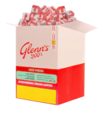 No.26 Glenn's 200's True Hybrid Rosin - Strawberry Cream 20x1 Pack Soft Chews