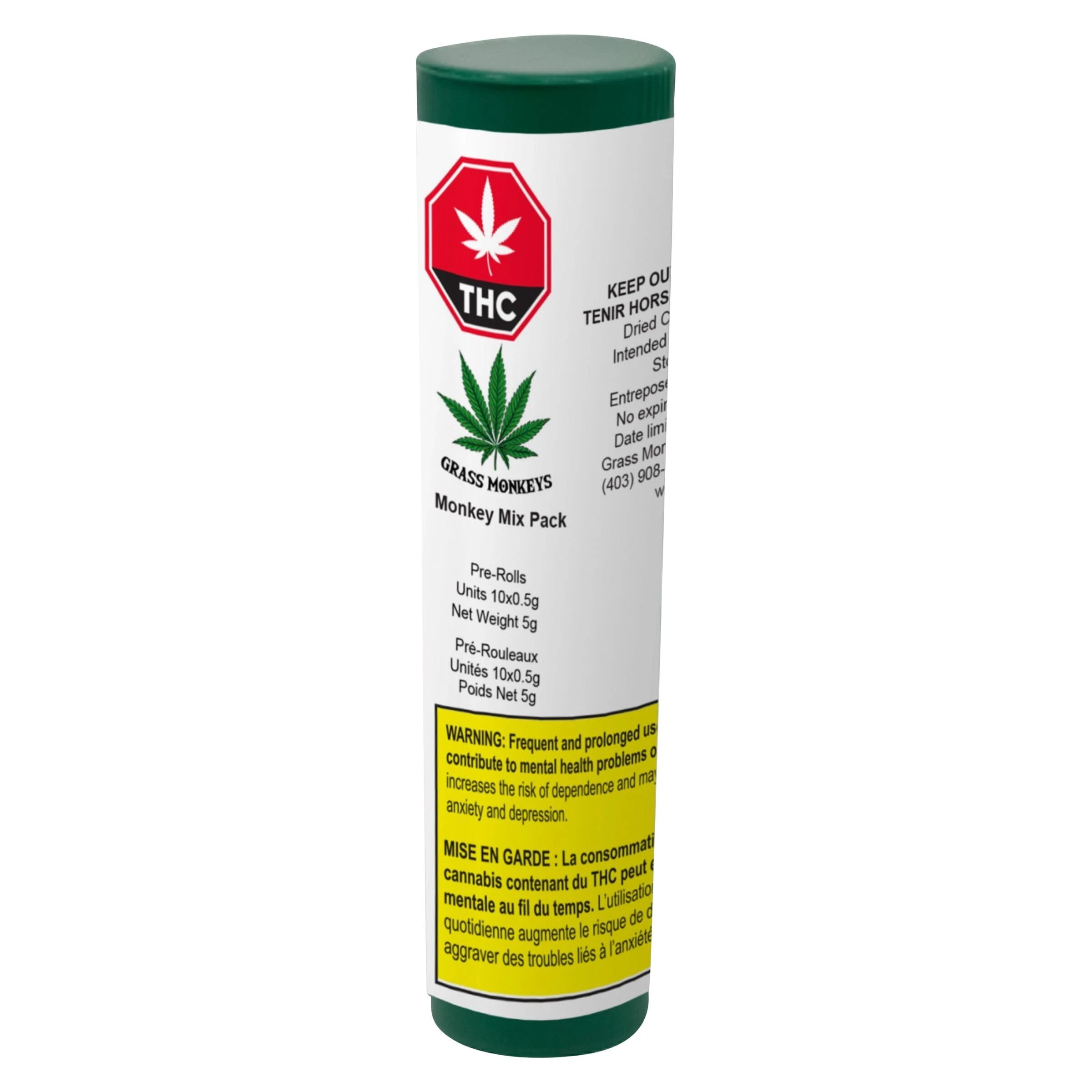 GRASS MONKEYS CRAFT CANNABIS - Monkey Mix (Super Citrus Dragon Sativa) 3.5g Milled Flower by Grass Monkeys Main Image