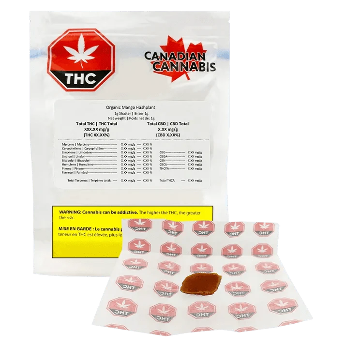 CANADIAN CANNABIS - Mango Hashplant 1g Shatter Main Image