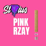 Status Pink Rzay 1 x 1g Kief Coated Glass-Tipped Infused Blunt