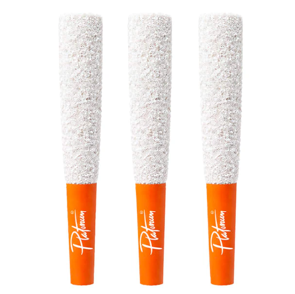 Platinum - Poppin Peach Diamond Infused & Dusted Pre-Rolls | 3x0.5g Main Image