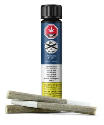 BC DOOBIES - TAHOE OG PRE-ROLLS - 1.5 Main Image