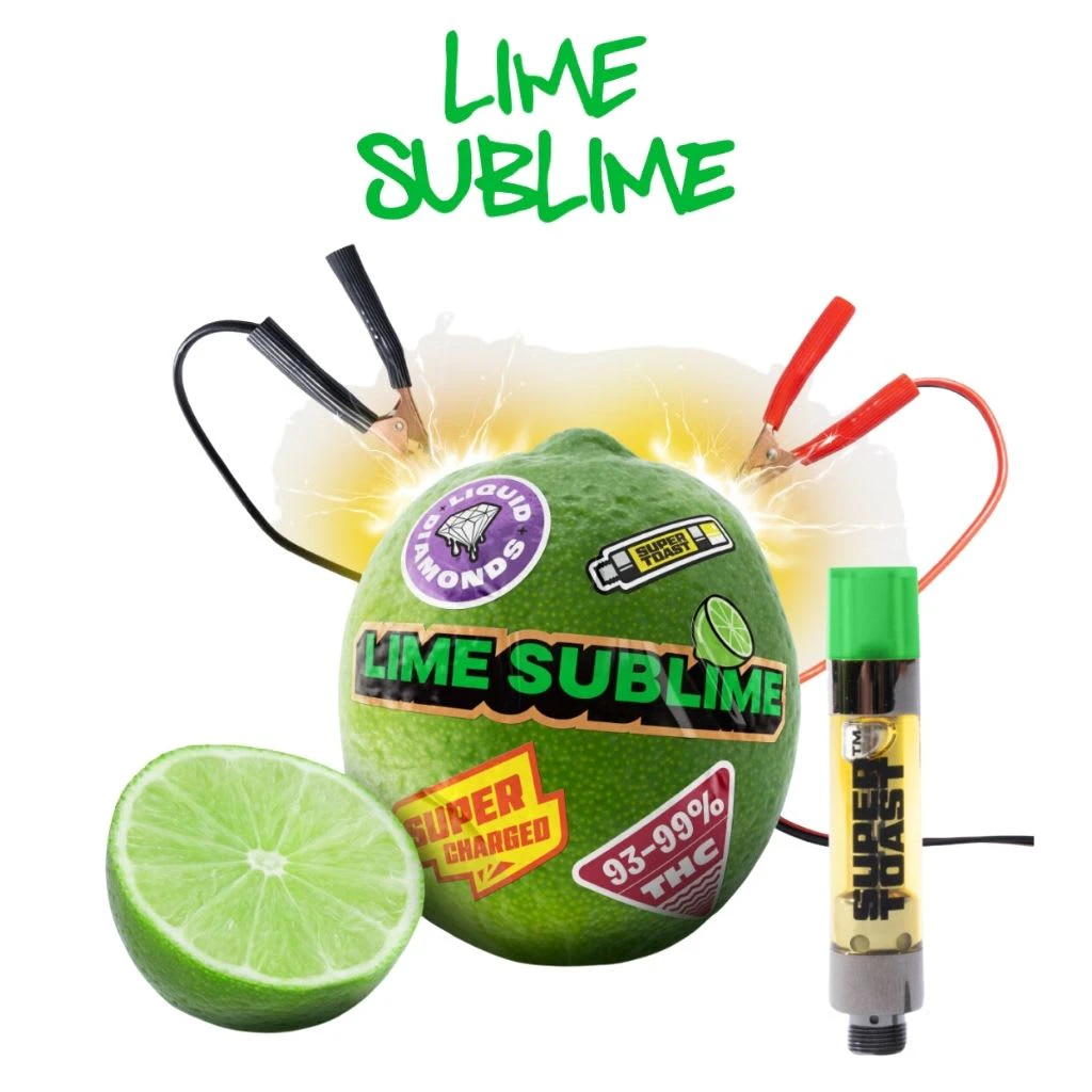SUPER TOAST - Super Toast Lime Sublime Liquid Diamonds 1g Prefilled Vape Cartridge Main Image