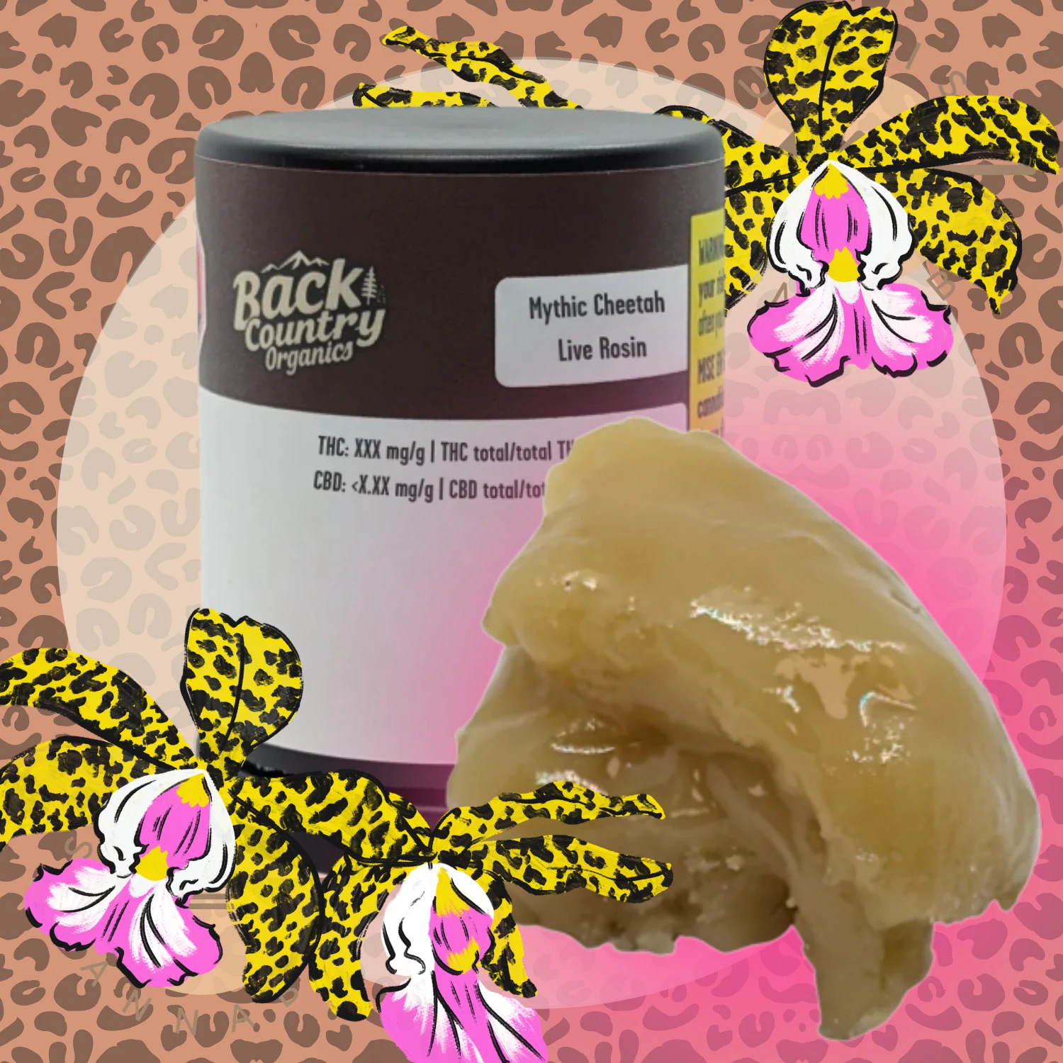 BACK COUNTRY ORGANICS - MYTHIC CHEETAH LIVE ROSIN - BACK COUNTRY ORGANICS - 1G Main Image