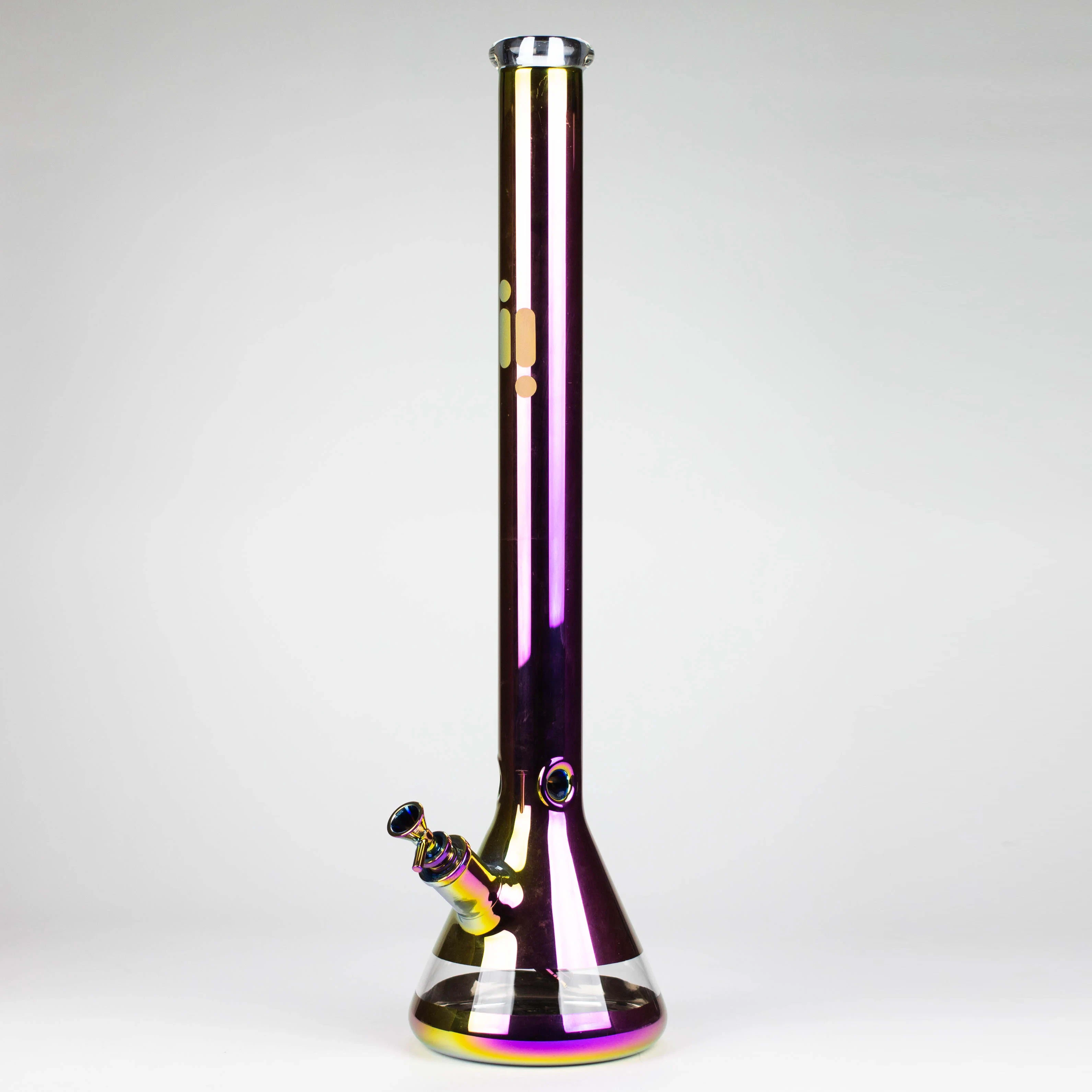 ONE WHOLESALE - Purple Rainbow Infyniti | 24"metallic 7mm glass water bong Main Image