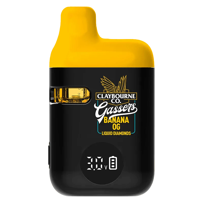 CLAYBOURNE CO. - Gassers Banana OG Liquid Diamond 0.95g Disposable Vape by Claybourne Main Image