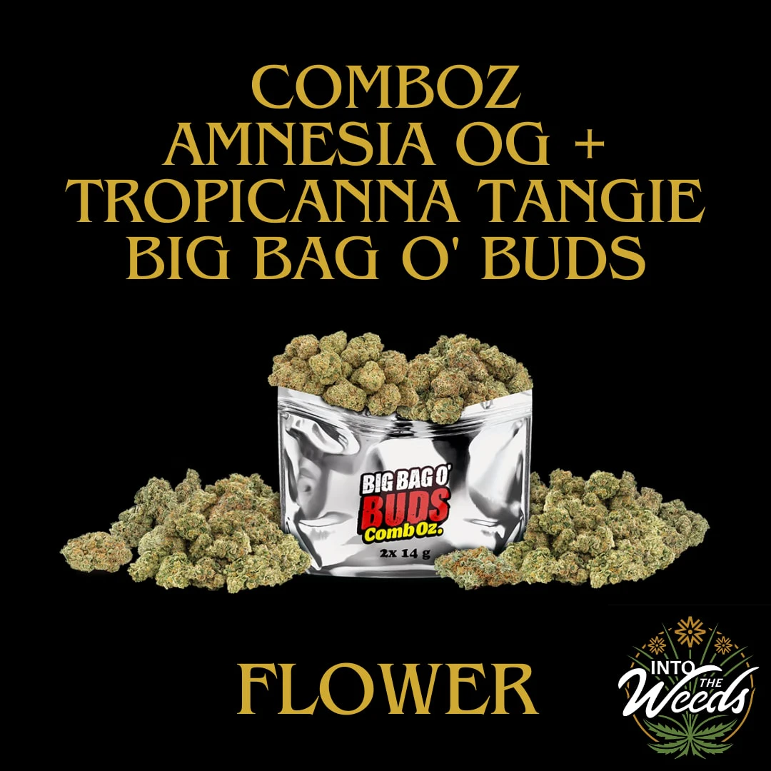 BIG BAG O' BUDS - CombOz Amnesia OG + Tropicanna Tangie - 2 x 14g Main Image