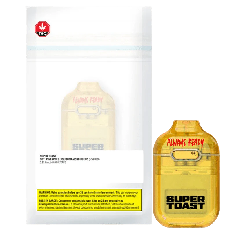 SUPER TOAST - Sgt. Pineapple Liquid Diamonds 0.95g Disposable Vape - Super Toast Main Image