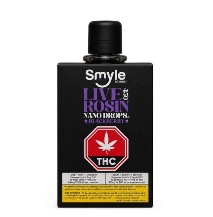 SMYLE BRANDS - 450 BLACKBERRY LIVE ROSIN NANO DROPS LTO - 104G Main Image