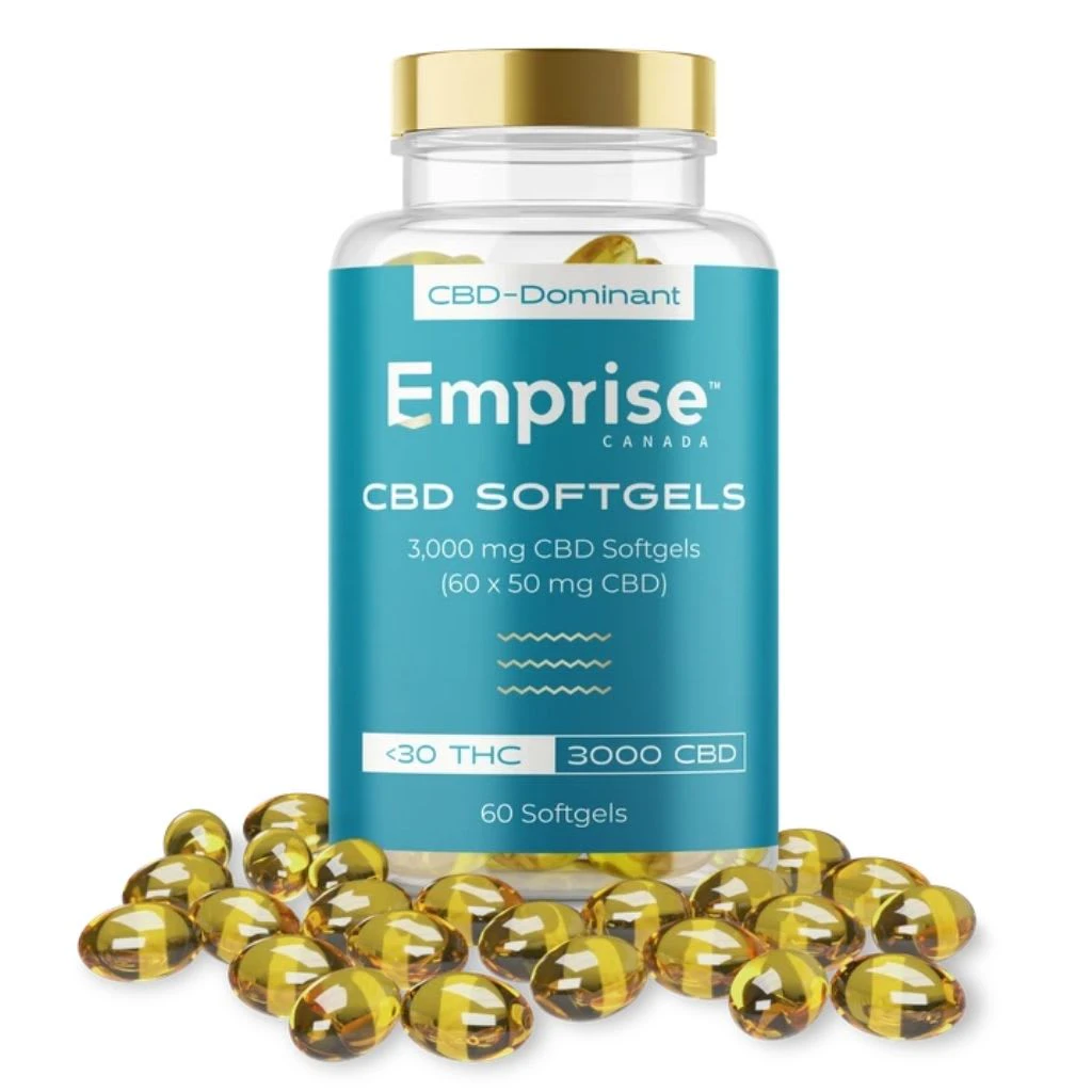 EMPRISE CANADA - Emprise CBD 50mg 60 x 0.32g Softgels Main Image