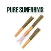 Pure Sunfarms 3 x 0.5g Pink Kush Live Resin Infused Pre-Rolls w/Glass-Tip