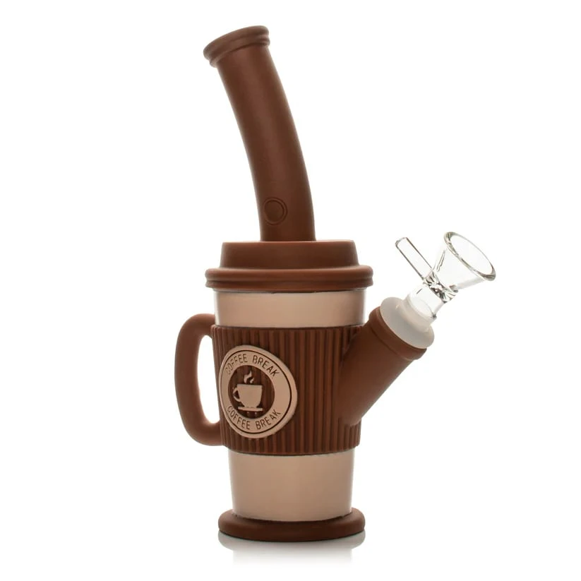 WEST COAST GIFTS - LIT -  8" Coffee Cup Water Pipe Main Image