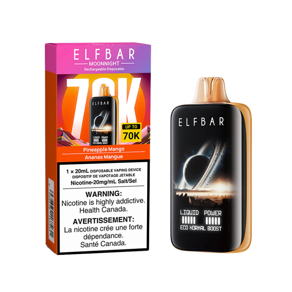 ELF BAR - ELF BAR - MOONNIGHT 70K - PINEAPPLE MANGO Main Image