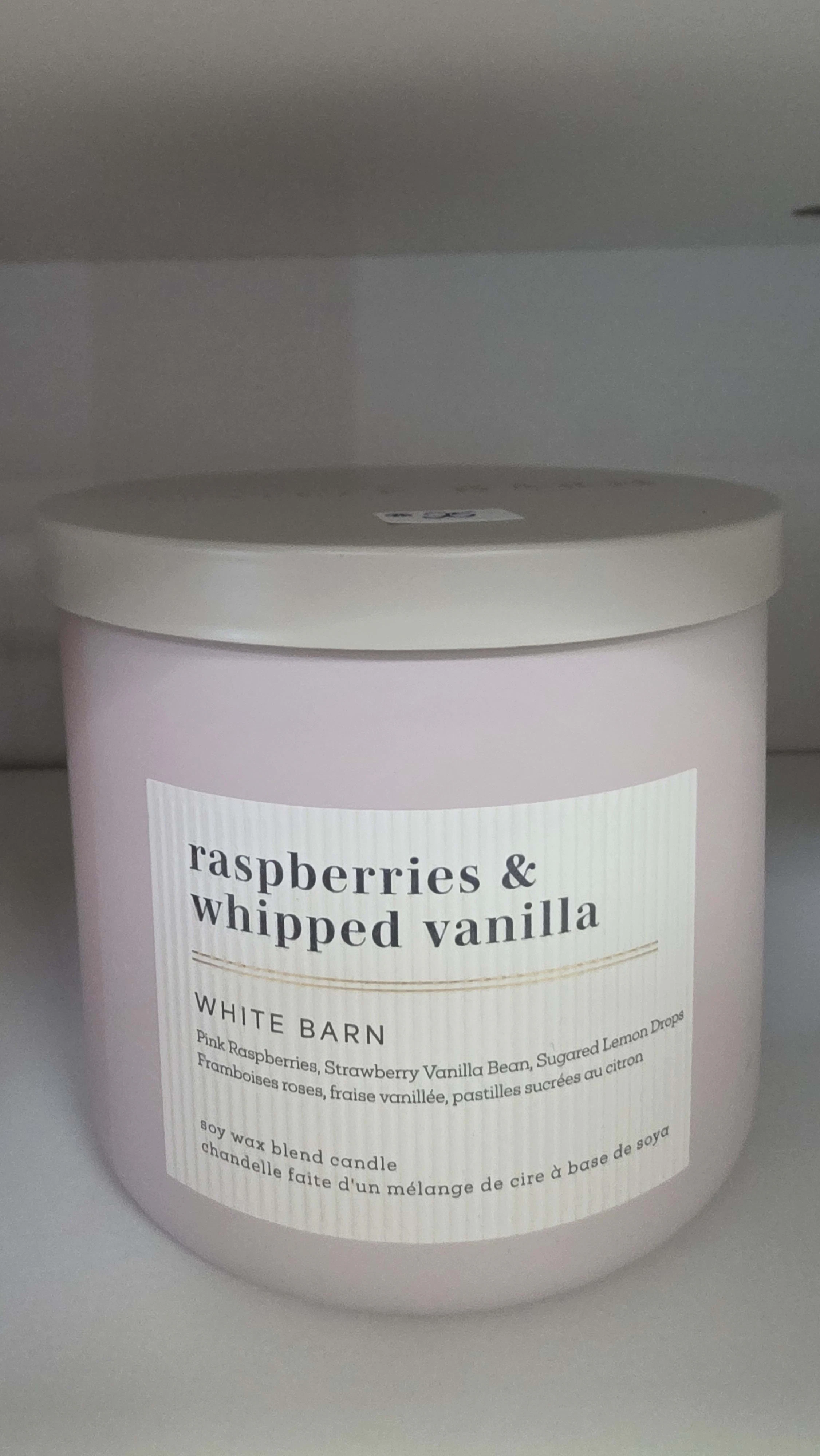Accessories - Bath & Body Works Raspberries & Whipped Vanilla 3 Wick Candle Main Image