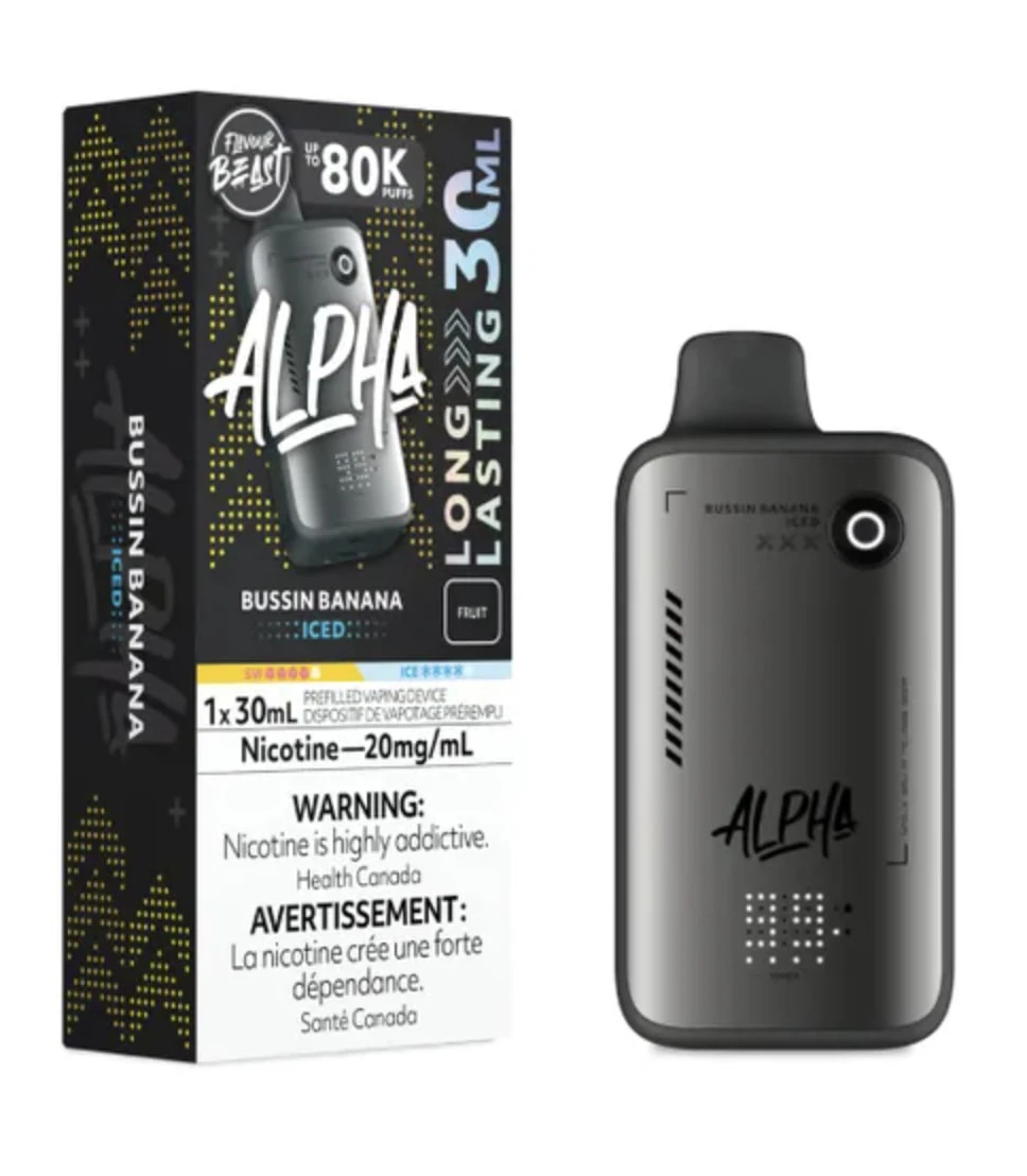 FLAVOUR BEAST - FLAVOUR BEAST - ALPHA 80K - BUSSIN' BANANA ICED Main Image