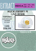 HIGH KEY - HUCKLEBERRY PI LIVE RESIN CONCENTRATE