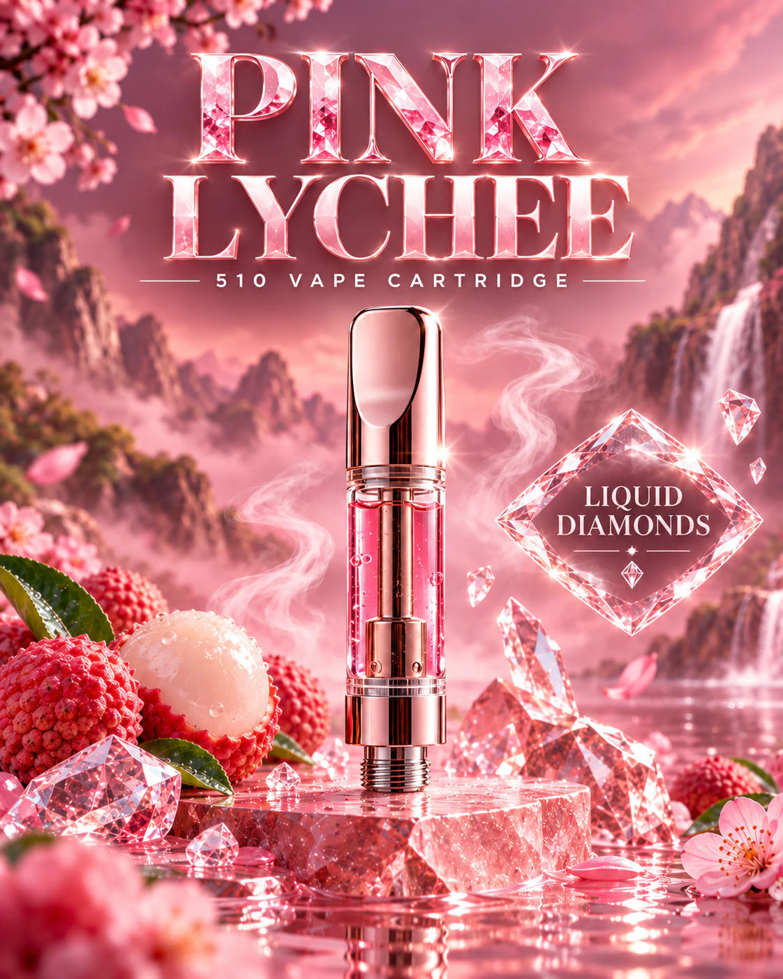 KOLAB PROJECTS - Pink Lychee Diamonds Indica 510 Cartridge | Kolab Main Image