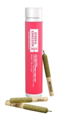 GENERAL ADMISSION - HONEYCRISP MELON HI-FI INFUSED PRE-ROLLS - 1.5 Main Image