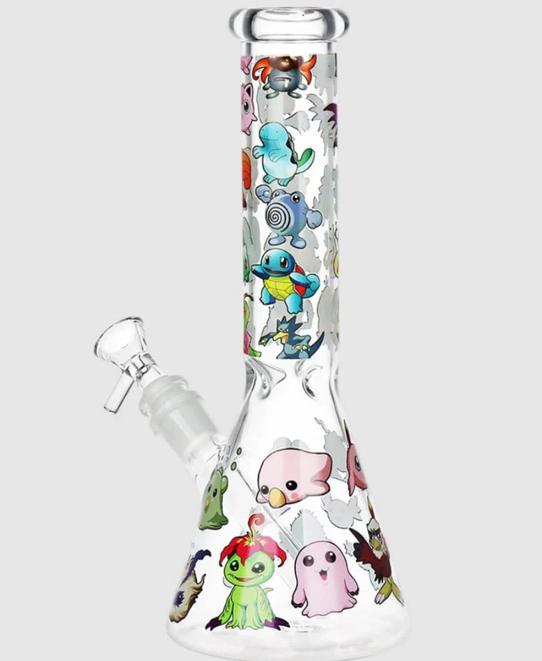 AFG Distribution Canada - ACC - AFG - Pocket Monsters Beaker Glass Water Pipe 10" Main Image