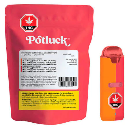 POTLUCK - Potluck Sunrise to Sunset Dual Chamber 1g Disposable Vape Main Image