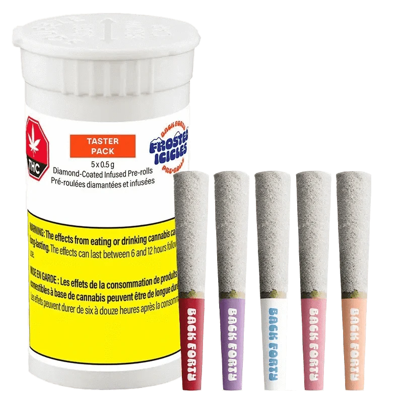 BACK FORTY - Frosted Icicles Infused Pre-Roll Taster Pack 5x0.5g Distillates Main Image