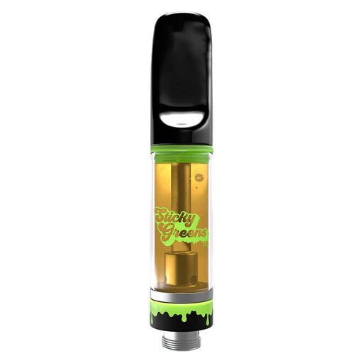 Sticky Greens - Sticky Greens Electric Green Frog Liquid Diamonds - Sweet Green Apple, Lime, Vanilla 0.95g Vape Cart. Main Image